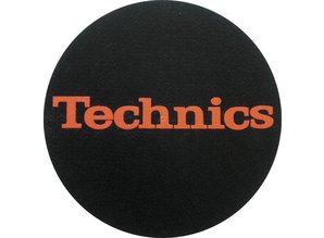 Technics Logo Red on Black slipmatten van Slipmat Factory