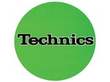 Technics Logo Black On Green Slipmats