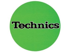 Technics Logo Black On Green by Slipmat Factory
