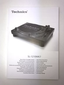 SL-1210 MK7 Operating Instructions