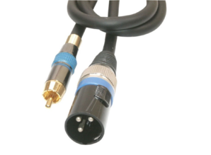 RCA to XLR, MALE / MALE, 2 meter