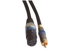 RCA to XLR, MALE / FEMALE, 2 meter