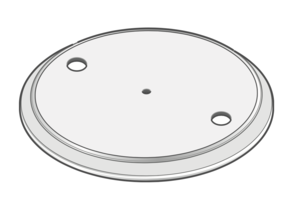 Platter for all Technics SL-1500C (silver)
