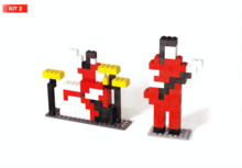 White Stripes Lego Kit 2
