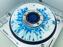 SL-DZ1200 Slip Disc Clear Blue Splatter