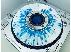 Technics SL-DZ1200 Real Vinyl Slip Disc Clear Blue Splatter