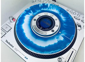 Technics SL-DZ1200 Real Vinyl Slip Disc White / Blue Splash