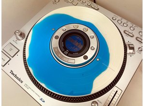 Technics SL-DZ1200 Real Vinyl Slip Disc Blue Blob