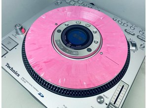 Technics SL-DZ1200 Real Vinyl Slip Disc Pink Splatter