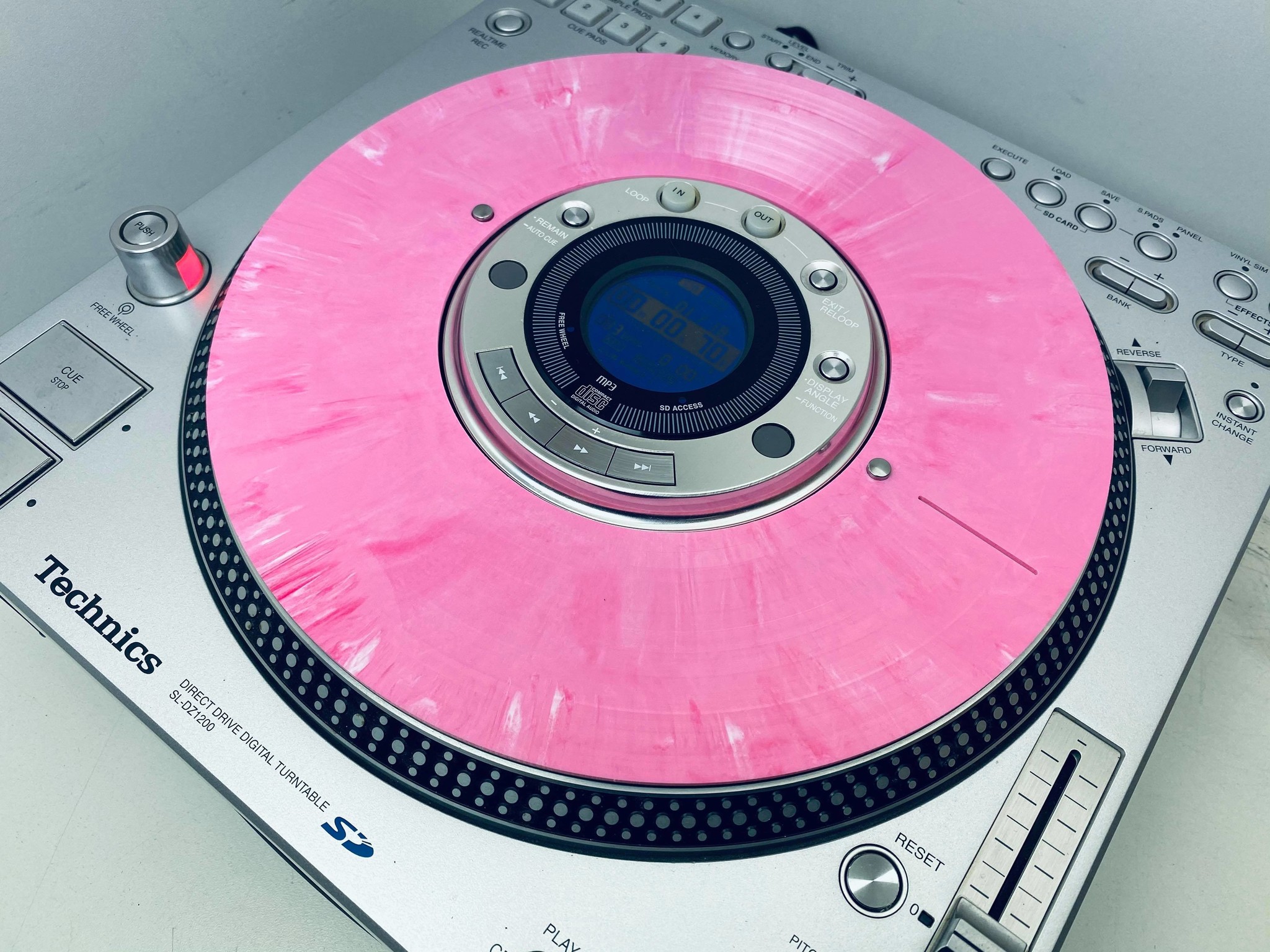SL-DZ1200 Slip Disc Pink Splatter