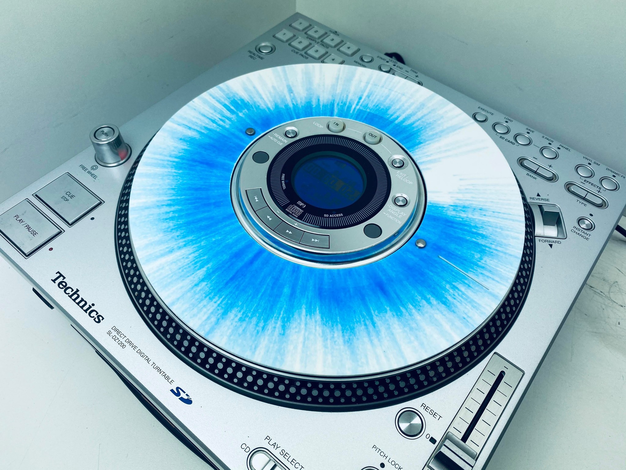 SL-DZ1200 Slip Disc White / Blue Splatter