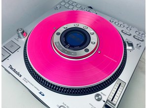 Technics SL-DZ1200 Real Vinyl Slip Disc Clear Pink