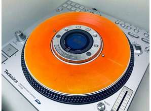 Technics SL-DZ1200 Real Vinyl Slip Clear Orange Flame