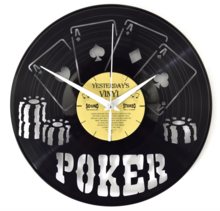 Poker Vinyl Clock