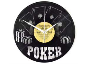 Vinylclock with Pokertheme