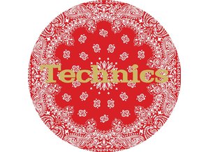 Technics Red Bandana Slipmats, proffessional quality by Magma