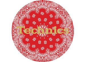 Technics Red Bandana slipmatten, professionele kwaliteit van Magma