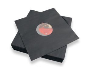 Black paper innersleeves  for LP / 12"