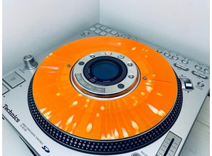 Technics SL-DZ1200 Real Vinyl Slip Disc Orange / White Splatter