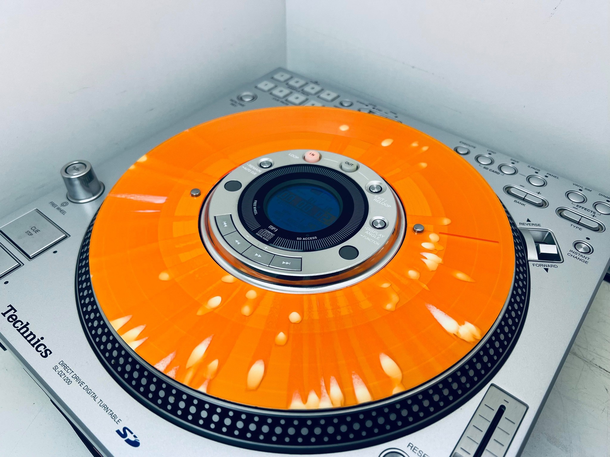 SL-DZ1200 Slip Disc Orange / White Splatter