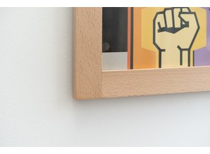 Deluxe Wooden Rock on Wall Record Frame