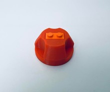 Lego 45 RPM Adapter (orange)