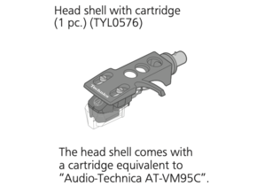 Audio Technica AT-VMN95C hi-fi cartridge on Technics 100C Headshell