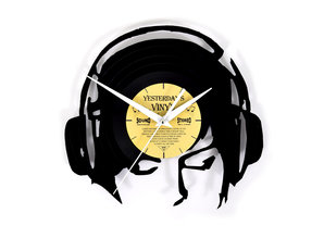 Vinylclock with Headphones