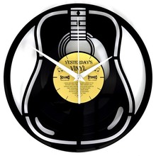 Guitar Vinyl Clock