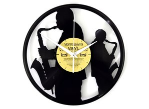 Vinylclock with Saxophonists