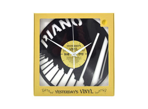 Vinylclock with Piano Keys