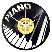 Piano Vinyl Clock