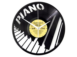 Vinylklok met Pianotoetsen