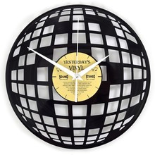 Discoball Vinyl Clock