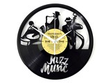 Jazz Music Vinyl Klok