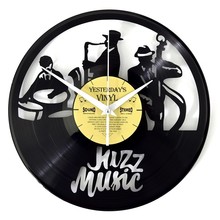 Jazz Music Vinyl Clock
