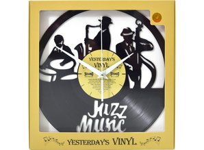 Vinylclock with Jazz Music Design