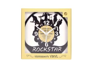 Vinylclock with Rockstar Theme