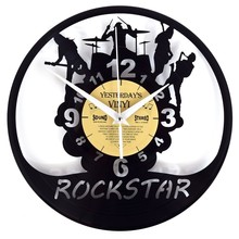 Rockstar Vinyl Clock