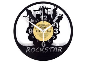 Vinylclock with Rockstar Theme