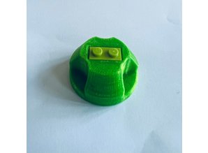 Green Lego 45 RPM adapter for 7" singles