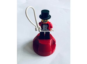 Red Lego 45 RPM adapter for 7" singles