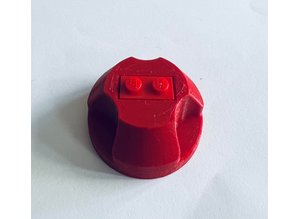 Red Lego 45 RPM adapter for 7" singles