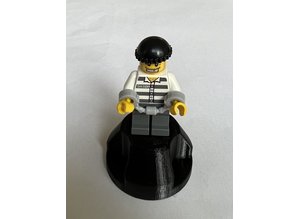 Zwarte Lego 45 RPM adapter voor 7" singles