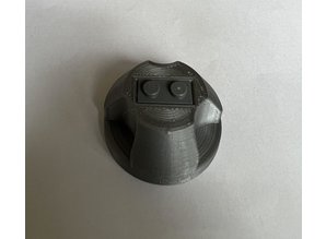 Silver Coloured Lego 45 RPM adapter for 7" singles