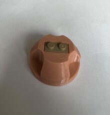 Lego 45 RPM Adapter (terra cotta)
