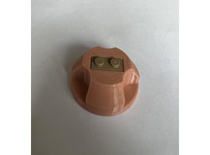 Terra cotta Lego 45 RPM adapter voor 7" singles