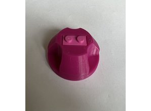 Magenta Lego 45 RPM adapter for 7" singles