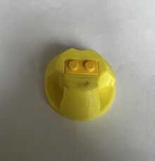 Lego 45 RPM Adapter (bright yellow)
