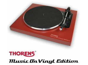 Red Thorens 'Music On Vinyl' Hi-Fi Turntable (B-stock)